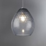 Jasmine Faceted Glass Easy Fit Pendant Shade Duck Egg (Blue)