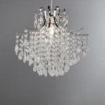 Sheridan Clear Bead Easy Fit Pendant Shade Chrome