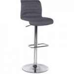 Vigo Upholstered Adjustable Gas Lift Bar Stool – Grey Grey