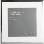 Hotel Silver 4×4 Photo Frame Silver