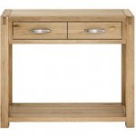 Hastings Solid Oak Console Table Brown