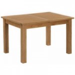 Sidmouth Oak Compact Extending Dining Table Brown