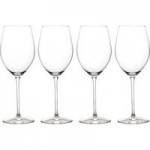 Elegance Pack of 4 White Wine Glasses White