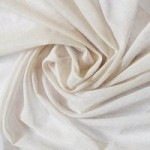 Grey Sheer Linen Effect Fabric Grey