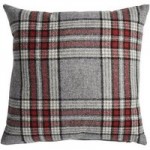 Harvey Red Check Cushion Red