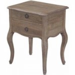 Amelie 2 Drawer Bedside Table Brown