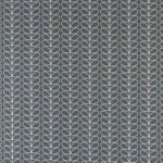 Orla Kiely Cool Grey Linear Stem Fabric Grey