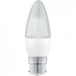 Dunelm Pack of 3 5.5W LED BC Candle Bulbs Clear