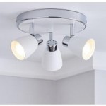 Alto Matt White 3 Light Spotlight White