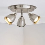 Filbert Hammered 3 Light Spotlight Satin Nickel