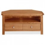 Bromley Oak Corner TV Stand Natural