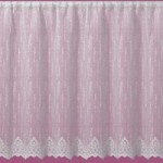 April Slot Top Lace Voile Fabric White