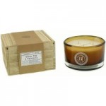 Churchgate 3-Wick Black Tea and Patchouli Boxed Candle Brown