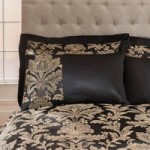 Dorma Blenheim Black Jacquard Housewife Pillowcase Pair Black