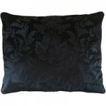Dorma Blenheim Black Jacquard Cushion Black
