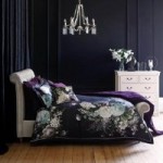 Dorma Burford 100% Cotton Floral Duvet Cover Black