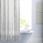 Lace White Shower Curtain White