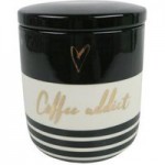 Glam Coffee Canister Black/White
