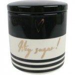 Glam Sugar Canister Black/White