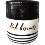 Glam Biscuit Jar Black/White