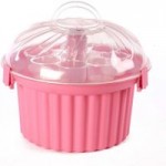 Pink Cupcake Cake Carrier Pink