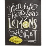 Lily and Val Lemons Canvas Black & White