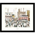 Going To Work Framed Print White / Brown