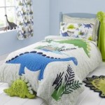 Roar! Bedspread White/Blue/Green