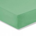 Kids Non Iron Plain Dye Green Fitted Sheet Green