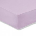 Kids Non Iron Plain Dye Lilac Cot Bed Fitted Sheet Lilac (Purple)