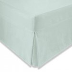 Easycare Plain Dye 100% Cotton 180 Thread Count Blue Pleated Fitted Valance Duck Egg Blue