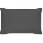 Easycare Plain Dye Graphite Housewife Pillowcase Pair Graphite (Grey)