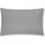 Easycare Plain Dye Dove Grey Housewife Pillowcase Pair Dove (Grey)