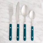 Essentials Teal Handle 20 Piece Cutlery Set Teal