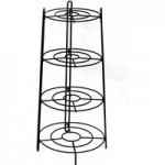 Black Plated 3 Layer Pan Stand Black