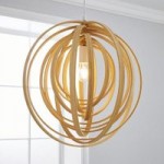 Elements Natural Bamboo Effect Light Fitting Natural