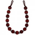 Opulence Red Crystal Tieback Red