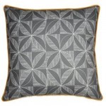 Elements Geo Contrast Grey Cushion Cover Grey