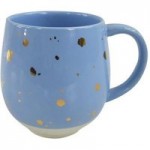 Blue Speckled Gold Mug Blue