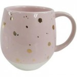 Pink Speckled Gold Mug Pink