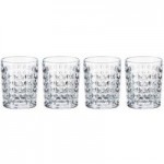 5A Fifth Avenue Pack of 4 Crystal Water Glasses Clear