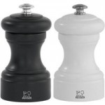 Peugeot Bistro White and Black Salt and Pepper Mill Set Multi Coloured