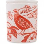 Woodland Red Partridge Canister Red