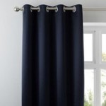 5A Fifth Avenue Venice Navy Blackout Eyelet Curtains Navy Blue