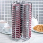 Chrome Wire Large Coffee Sachet Holder Silver