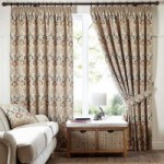 Lucetta Pencil Pleat Curtains Brown, Red and Blue