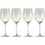 Pack of 4 Lustre Wine Glasses Clear