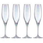 Pack of 4 Lustre Champagne Flutes Clear