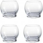 Pack of 4 Wobbly Whisky Tumbler Clear