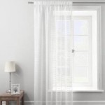 Vision White Tape Top Single Voile Panel White